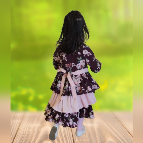 GIRLS (Three Tiered In The Back) Dress Order Before Purchasing Please - Picture 2 of 6